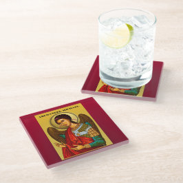 Posavasos De Vidrio Arcángel Miguel