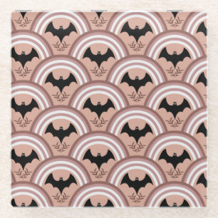 Posavasos De Vidrio Arcoiris de Halloween