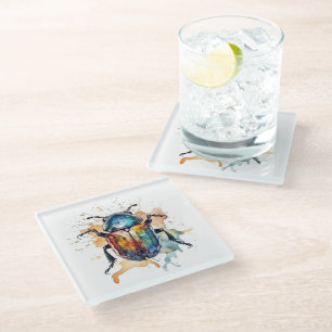Posavasos De Vidrio Arcoiris Scarab