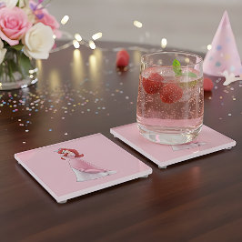 Posavasos De Vidrio Ariel Glass Coaster