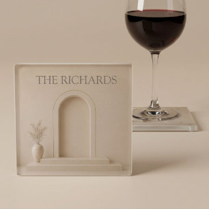 Posavasos De Vidrio Arquitectura de lujo personalizada