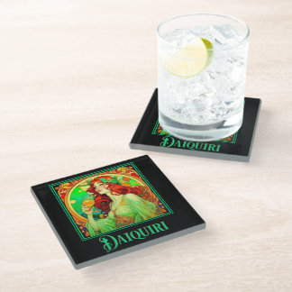 Posavasos De Vidrio Art Nouveau Daiquiri