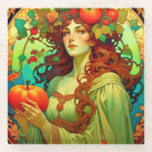 Posavasos De Vidrio Art Nouveau Mabon