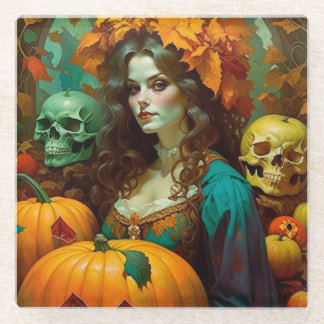 Posavasos De Vidrio Art Nouveau Samhain
