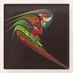 Posavasos De Vidrio Arte abstracto de Chameleon