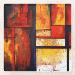 Posavasos De Vidrio Arte abstracto moderno