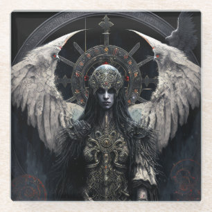 Posavasos De Vidrio Arte de fantasía gótica de Dark Angel