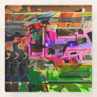 Posavasos De Vidrio Arte de gráficos de las técnicas mixtas