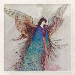 Posavasos De Vidrio Arte de hadas “Moon Maiden” por Warwick Goble
