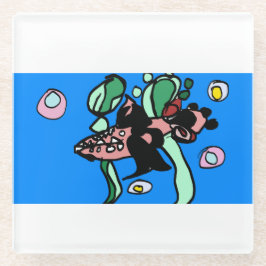 Posavasos De Vidrio arte de lucio del norte