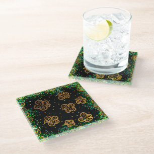 Posavasos De Vidrio Arte de San Patricio