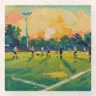 Posavasos De Vidrio Arte del Fútbol (#2)