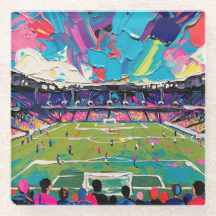 Posavasos De Vidrio Arte del Fútbol (#3)