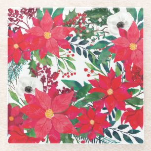 Posavasos De Vidrio Arte floral moderno