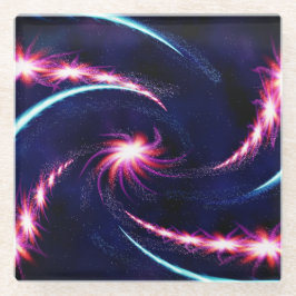 Posavasos De Vidrio Artsy Swirl