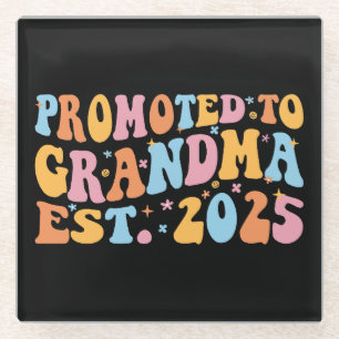 Posavasos De Vidrio Ascendido A La Abuela Este. III 2025