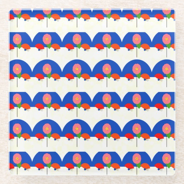 Posavasos De Vidrio Asian contemporary  (Anverso)