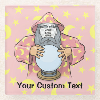 Posavasos De Vidrio Asistente con la cara