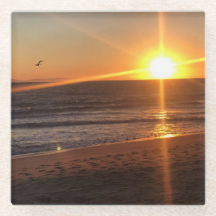 Posavasos De Vidrio Atardecer en Newport Beach, California