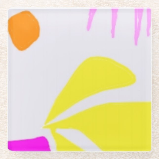 Posavasos De Vidrio Atrapadora de vidrio natural brillante (Anverso)