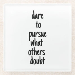 Posavasos De Vidrio Atrévase A Perseguir La Monasterio De Vidrio