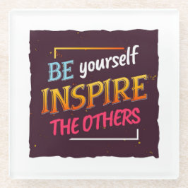 Posavasos De Vidrio Audaz diseño de presupuesto Inspirador para motiva