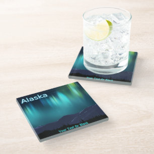 Posavasos De Vidrio Aurora Borealis