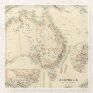 Posavasos De Vidrio Australia y Nueva Zelanda