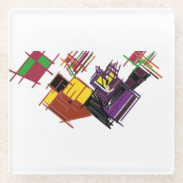 Posavasos De Vidrio Autumn Black cat