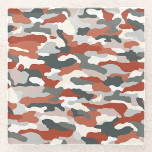 Posavasos De Vidrio Autumn Camouflage