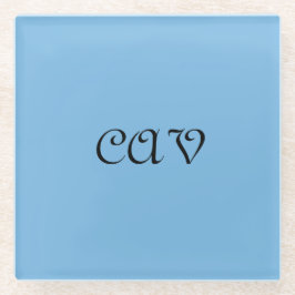 Posavasos De Vidrio Azul de Cornflower