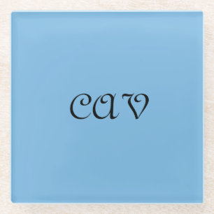 Posavasos De Vidrio Azul de Cornflower