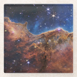 Posavasos De Vidrio Azul/Naranja Carina Nebula | JWST