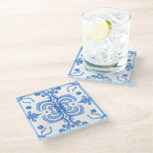 Azulejo portugués mediterráneo tradicional