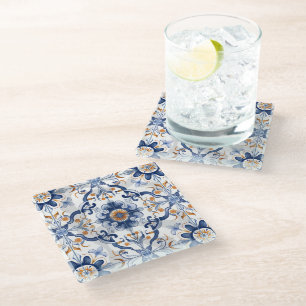 Posavasos De Vidrio Azulejos Tile Pattern Tile