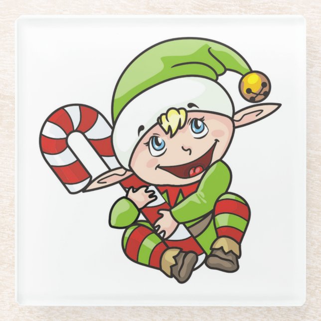 POSAVASOS DE VIDRIO BABY ELF (Anverso)