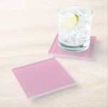 Posavasos De Vidrio Baby Pink<br><div class="desc">Bebé Color sólido rosa Vidrio de Gerson Ramos.</div>