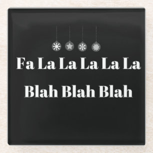 POSAVASOS DE VIDRIO **BAH HUMBUG** COSTERA