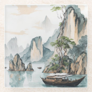 Posavasos De Vidrio Bahía de Ha Long
