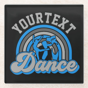 Posavasos De Vidrio Bailarín de ballet AGREGAR TEXTO Grabador de baile