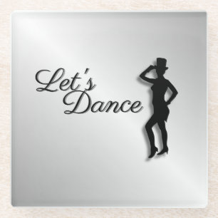 Posavasos De Vidrio Bailarín de zapateado Vamos a bailar