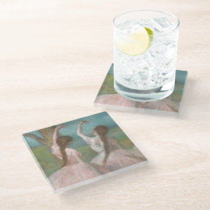 Posavasos De Vidrio Bailarinas de rosa Edgar Degas