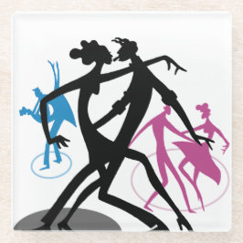 Posavasos De Vidrio Baile Swing