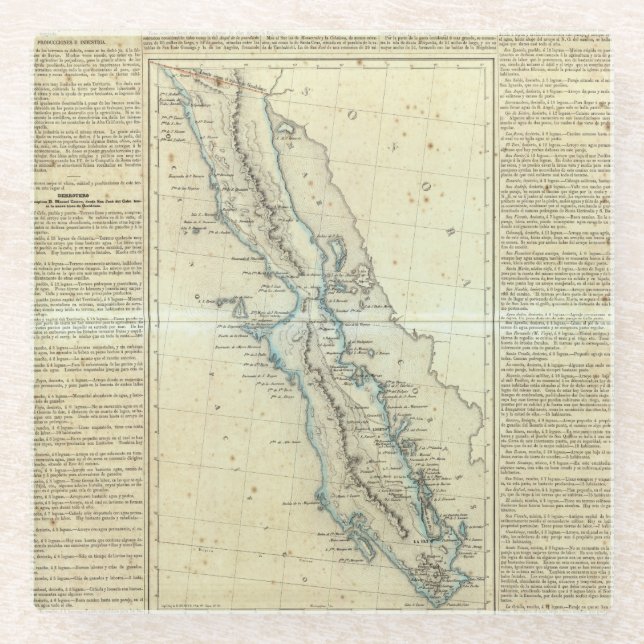 Posavasos De Vidrio Baja California, México (Anverso)