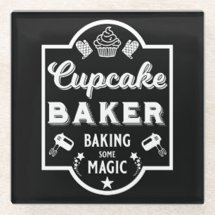 Posavasos De Vidrio Baker maestro de pasteles