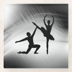 Posavasos De Vidrio Ballet Pareja Danza