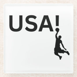 Posavasos De Vidrio Baloncestista de Estados Unidos