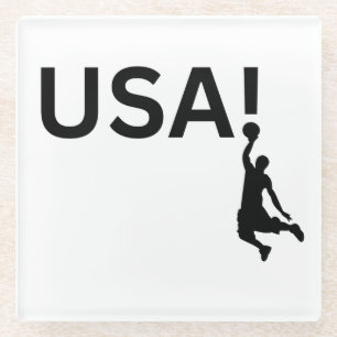 Posavasos De Vidrio Baloncestista de Estados Unidos