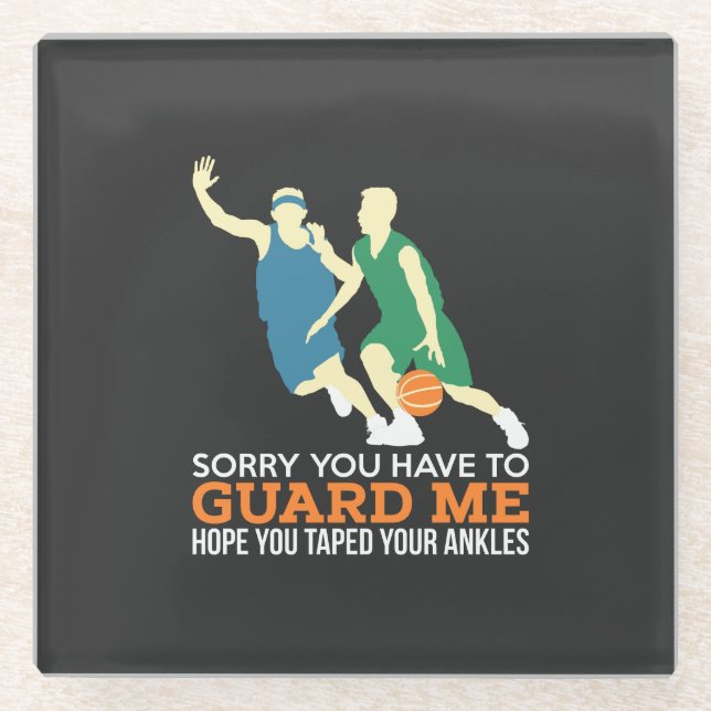 Posavasos De Vidrio Baloncesto (Anverso)