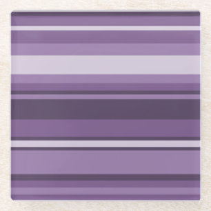 Posavasos De Vidrio Bandas de lavanda